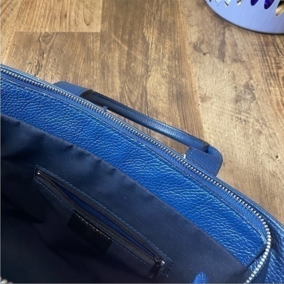 Luisa Vannini Italian Blue Studded Purse. Crossbody/Shoulder - Picture 8 of 10